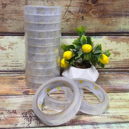 لزيق شفاف رفيع 120 متر مجموعة 12 لفة