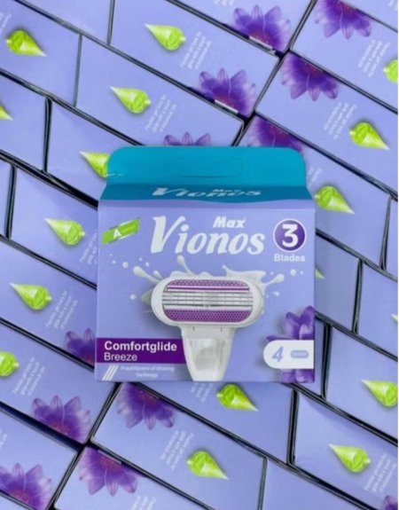 غيار vionos علبة 4 شفرات نهدي