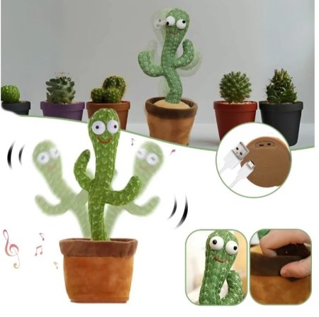 لعبة الصبارة المتكلمه الراقصة شحن usb