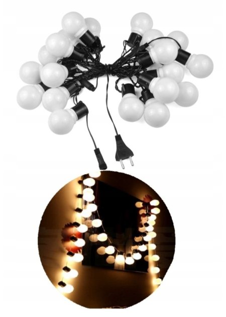 حبل إضاءة 5 متر طابات حجم وسط