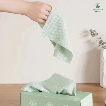 علبة فوط مطبخ 20 قطعه قماش