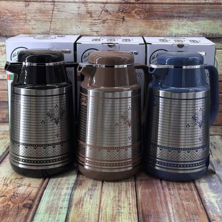 ثيرموس براد قهوة كبسه فضي