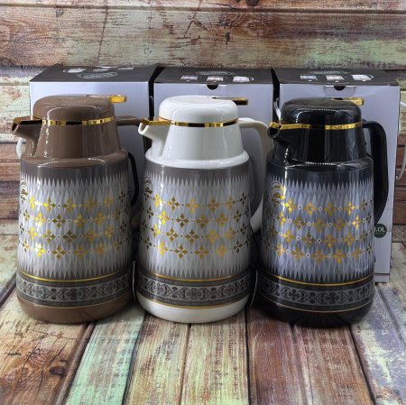 ثيرموس براد قهوة كبسة ذهبي