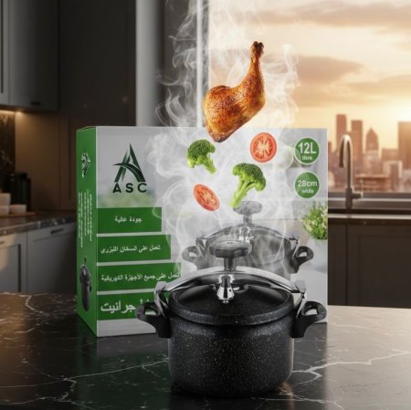 طناجر ضغط 12 لتر اسود