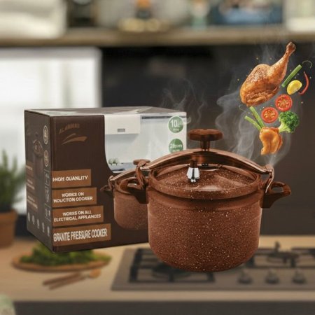 طناجر ضغط 10 لتر بني