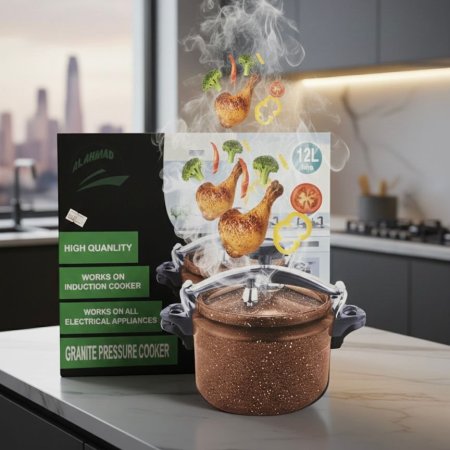 طناجر ضغط 12 لتر بني