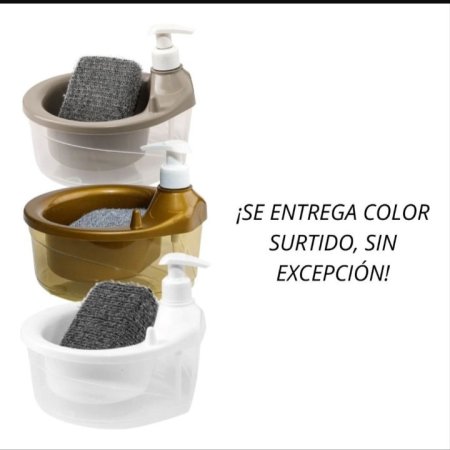 علبة لسائل الجلي مع مضخة وليفة