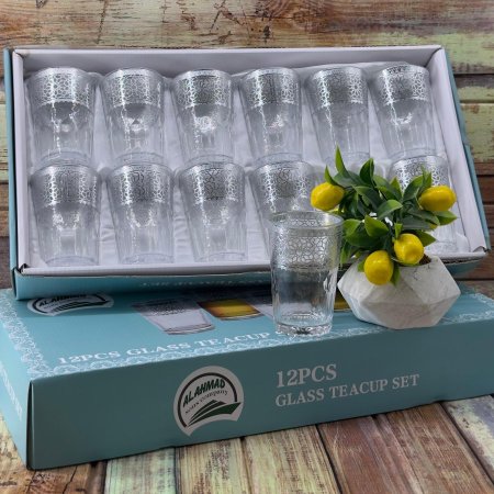 طقم كاسات عصير 12 قطعة