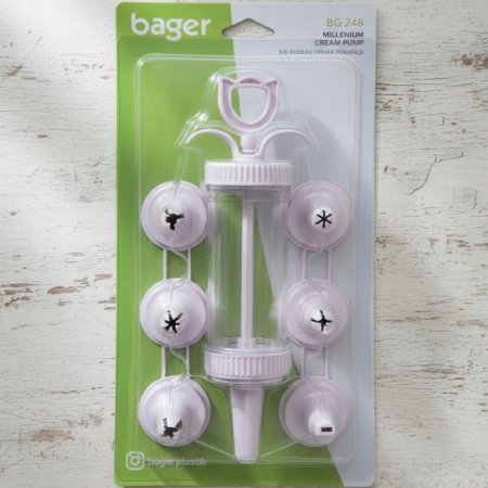 سرنجة مع 7 رؤوس للكريما