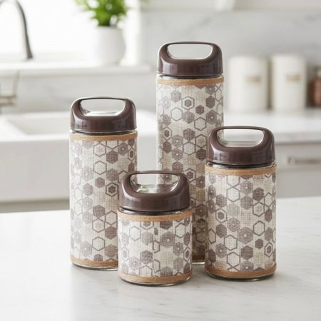 طقم سكريات 4 قطع حجم كبير