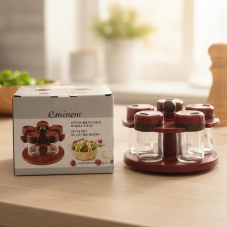 ستاند دوار مع 5 علب بهار