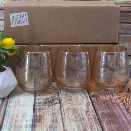 طقم كاسات عصير عسلي 12 قطعه