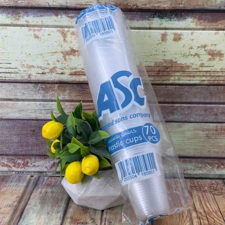 كاسات بلاستيك ربطه 70 كاسه