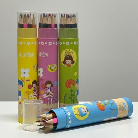 الوان خشب أسطواني 12 لون