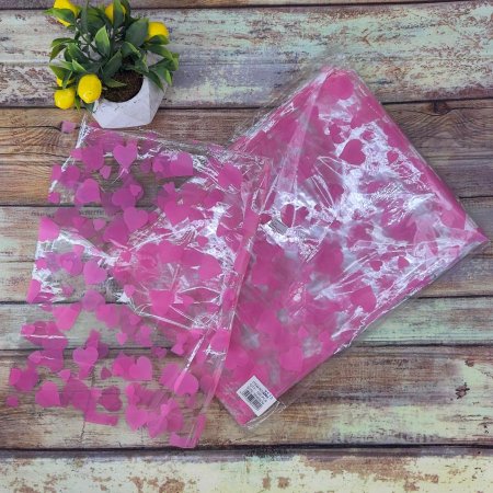 100 كيس تغليف شفاف مرسوم حجم 35*50 سم