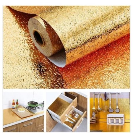 رول لاصق ذهبي 5 متر عرض 60سم