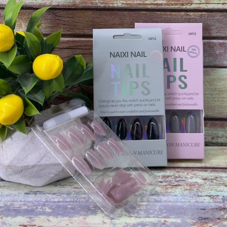 اظافر ملون علبة 24 اظفر