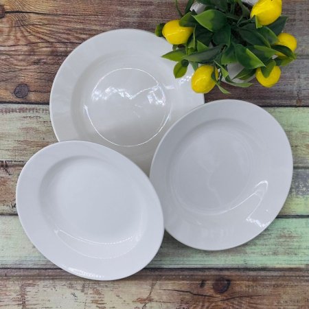 مجموعة 12 صحن رز 6 انش