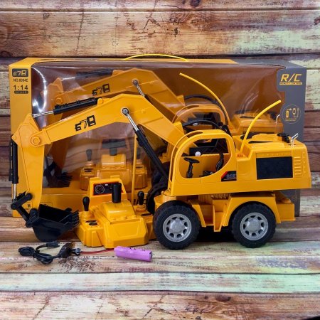 لعبة جرافة لاسلكي 6 محاور مع جير