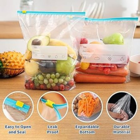 علبة 15 كيس تفريز مع سحاب حجم 27*28 سم