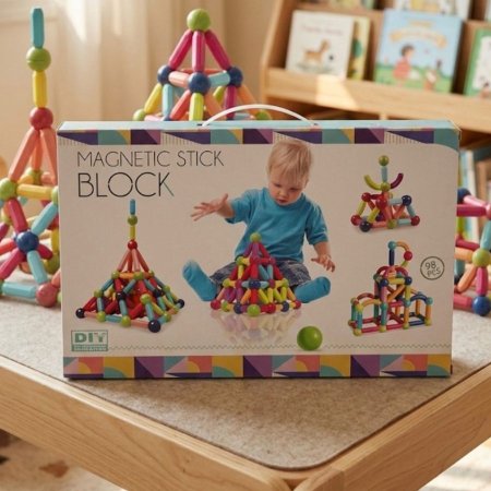 ليجو مغناطيس 98 قطعة