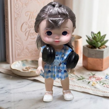 لعبة بنت مع سماعة 21 cm <br> <span class='text-color-warm'>بيعت كلها Sold Out</span>