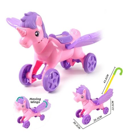 لعبة حصان يونيكورن مع عصا