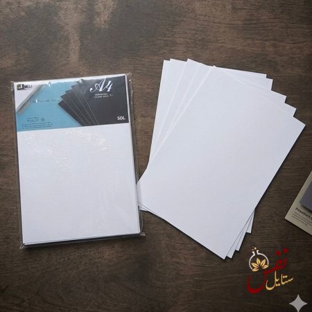 كرتون 160 جرام حجم A4 ماعون 60 ورقه