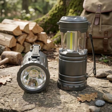 فانوس 2 ب1 يعمل بثلاث بطاريات AA