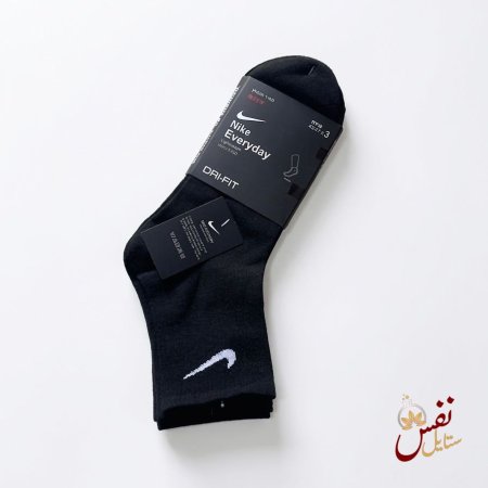 (3 ازواج) جراب رجالي Nike قطن