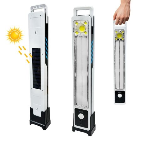 كشاف طوارئ 45 واط إضاءة قوية تعمل بالطاقة الشمسية مع شحن USB