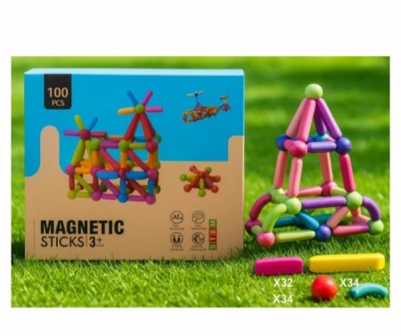 ليجو مغناطيس 100 قطعة