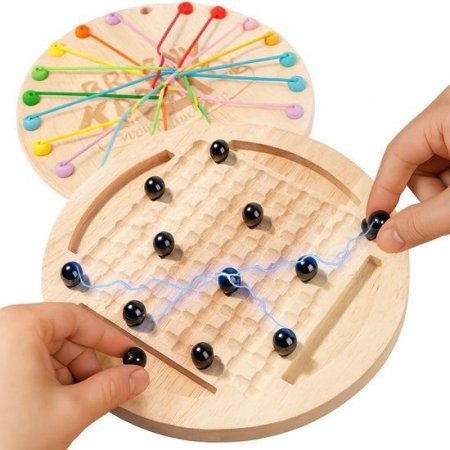 لعبة شطرنج مغناطيسي مع لعبة الغاز الخيوط