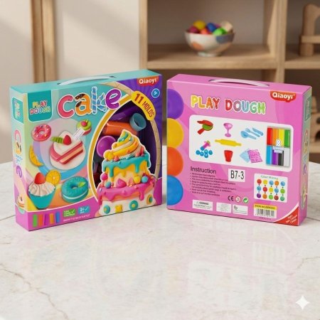 لعبة ملتينة مع اشكال لصناعة الكيك