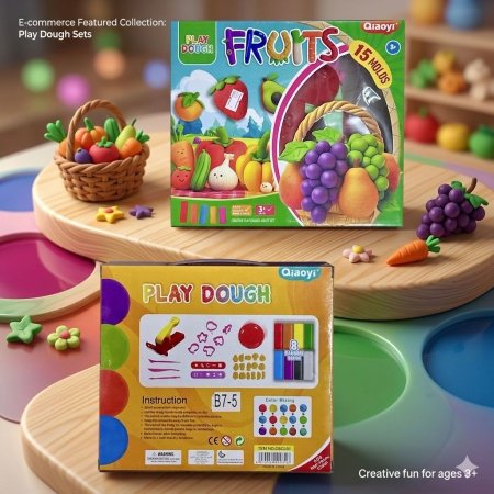 لعبة ملتينة مع اشكال لصناعة الفواكه