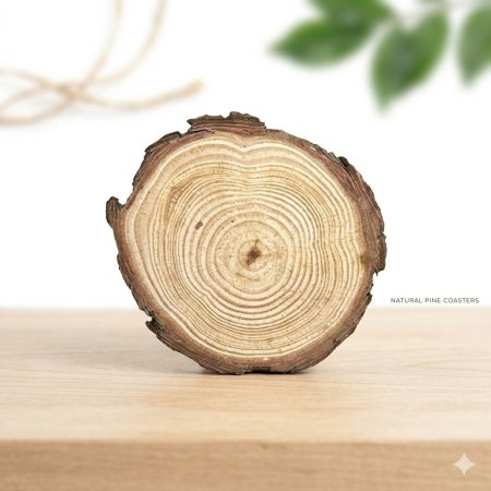 كوستر خشب دائري 7-8 cm