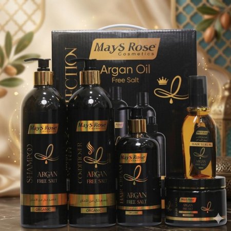 بكج العناية بالشعر بالارغان 5 قطع من ميس روز