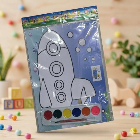 لوحة مع الوان مائية