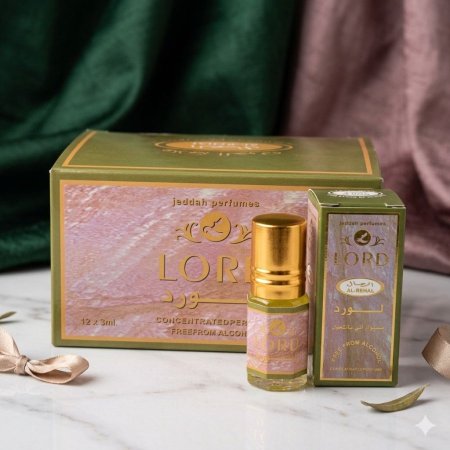 عطر لورد 3 مل دزينه 12 علبه