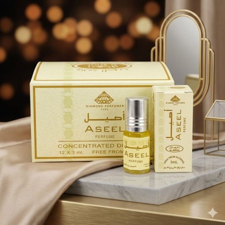 عطر الاصيل 3 مل دزينه 12 علبه