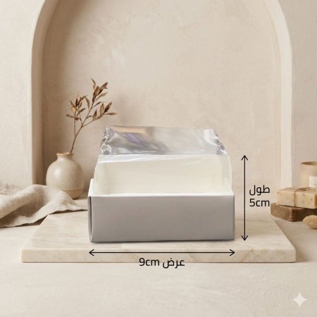 علب توزيعات غطا شفاف 9*5 cm