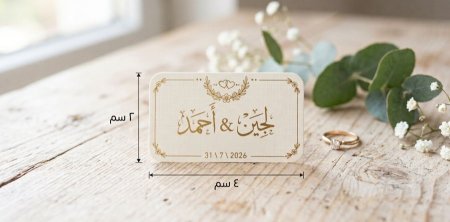 (50 قطعة) ليبل لاصق 4*2 cm