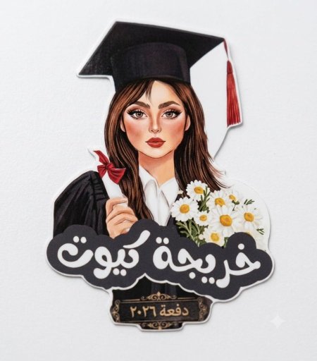 كيس(50قطعة) كرت خريجة حجم 6*4 cm