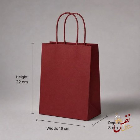 دزينة (12قطعة)كيس كرتون احمر 4 احجام