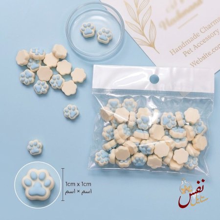 كيس (50قطعة) قدم قط لتزيين توزيعات بيبي