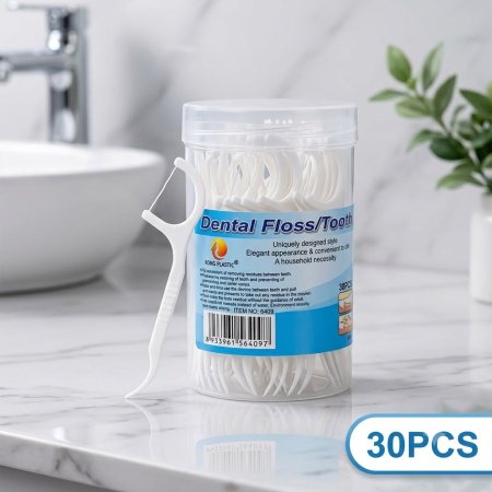 خيط اسنان علبة دائري 30 قطعة