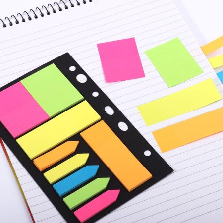 مجموعة ورق الملاحظات اللاصق