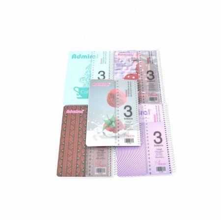 دفتر سلك 3 موضوع صغير ادميرال