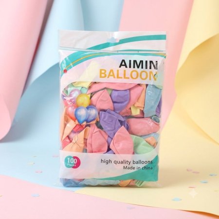 كيس 100 بلون 12 انش الوان باستيل
