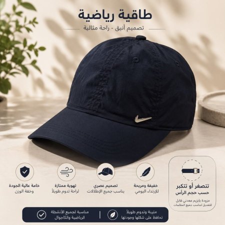 طاقية نايك NIKE اسود